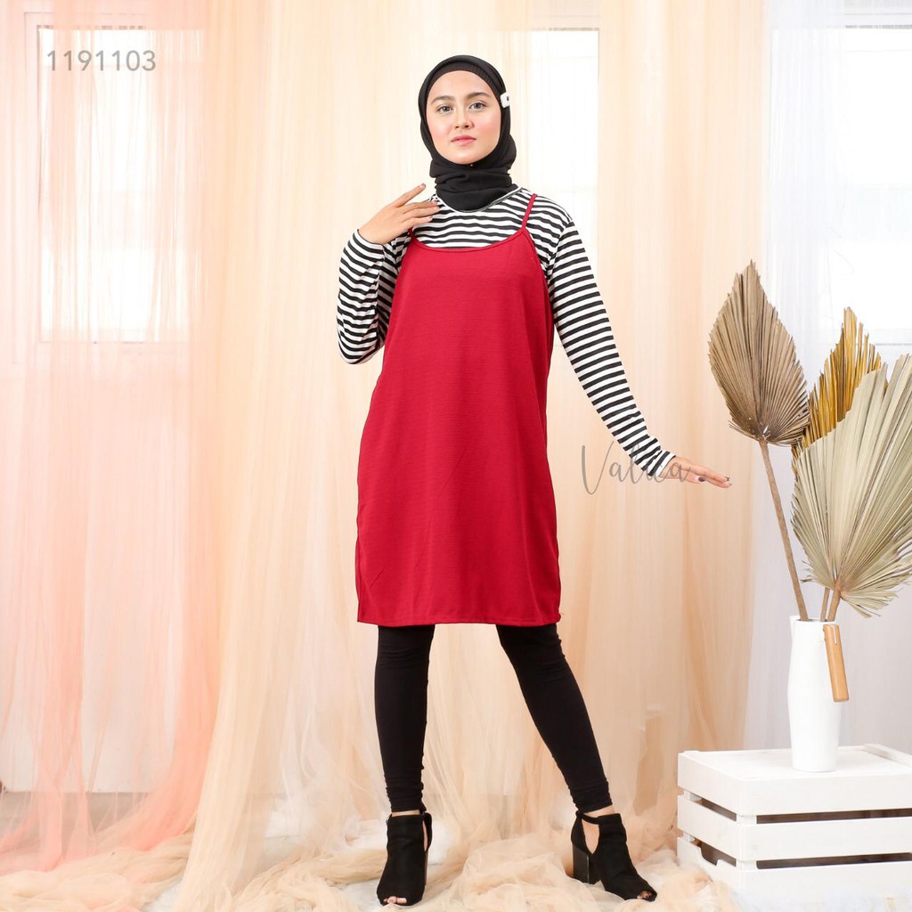 (COD) Daily Things Tunik Salur Kodok Fit XL Lingkar Dada 98cm