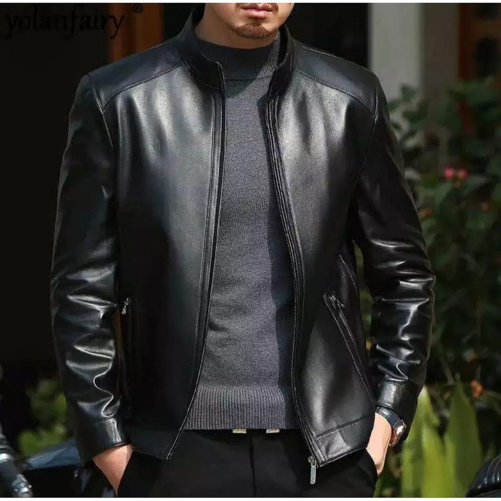 HOT DEALS JAKET SEMI KULIT ASLI / JAKET SEMI KULIT ORIGINAL / JAKET KULIT PRIA