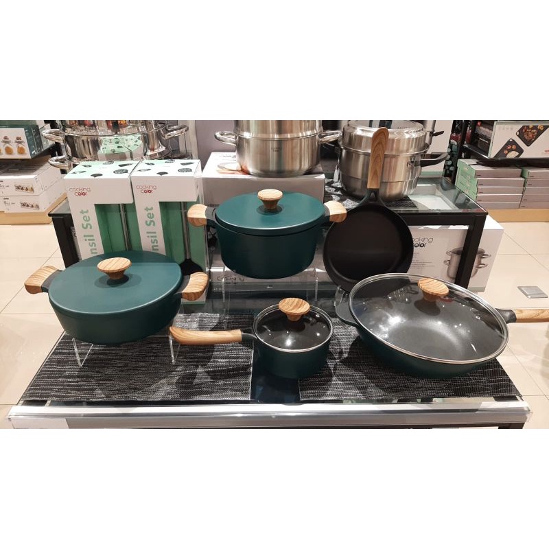 cookware set informa/cookware set warna hijau