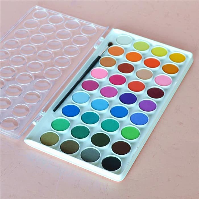 SIMBALION WATERCOLOR CAKE 36 COLORS SIMBALION CAT AIR WATER COLOR MURAH MERIAH