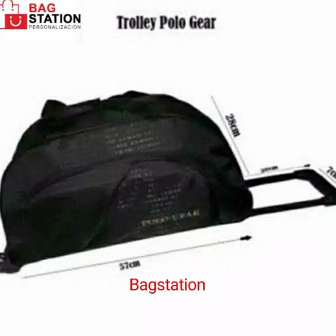 TAS PAKAIAN CABIN RODA TRAVEL BAG TROLI RODA POLO GEAR ORIGINAL