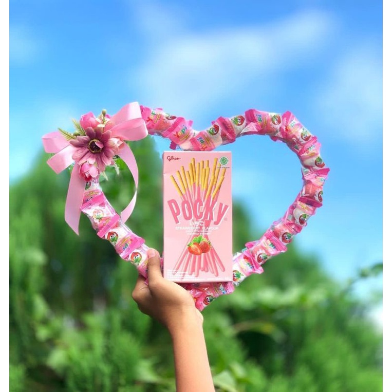 Buket Permen Yupi Love dan Pocky