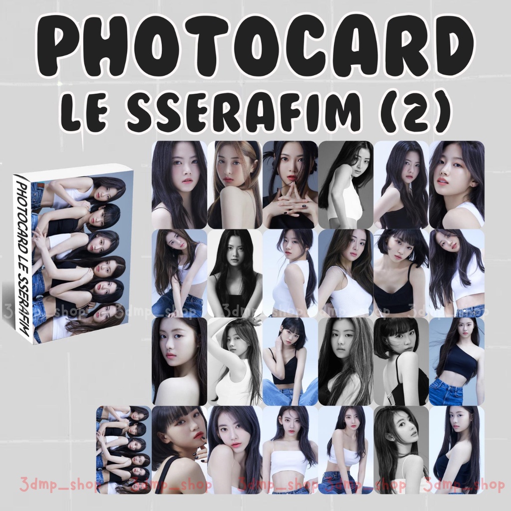 [25 lembar] photocard photo lomocard lomo card le sserafim antifragile lesserafim