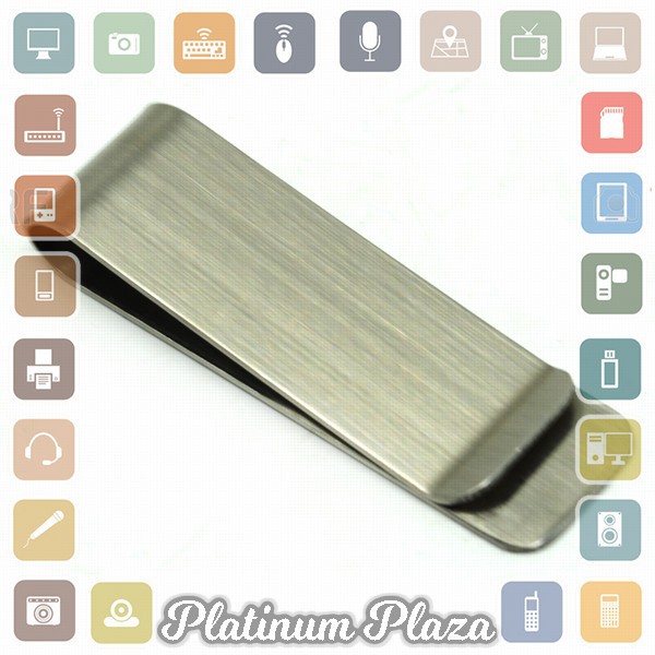 Rhodey Dompet Klip Uang Kertas Stainless Steel - HHYF - Silver`C8XV7L-