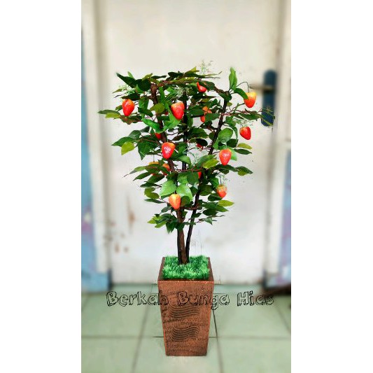 Dijual Pohon Hias Buah Apel Bunga Hias Bunga Artifisial Pohon Hias Plastik Diskon