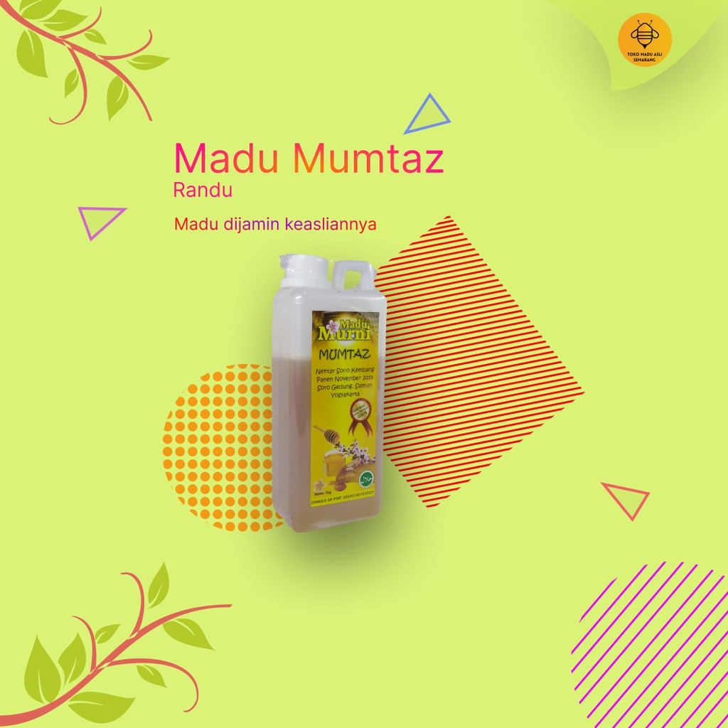 

Madu Asli Madu Mumtaz Randu 1 Kg