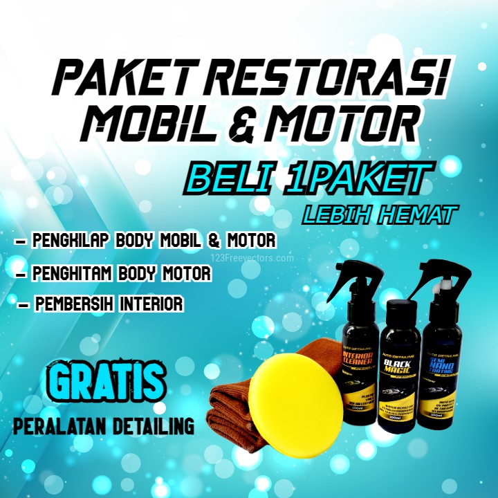 Pembersih Interior Mobil / Penghitam Body Motor / Pengkilap Body Mobil