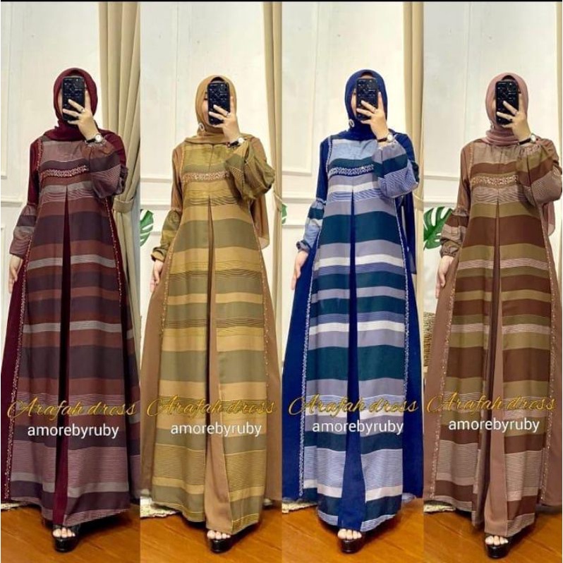 Gamis Aswan dress Terbaru Arafah Amorebyruby ori