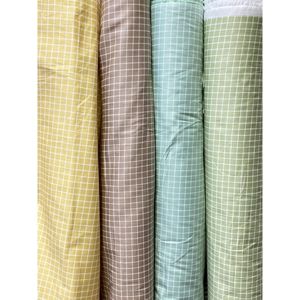 Kain Katun Jepang Premium Tokai Senko - Motif Kotak / Gingham | Kain Katun Meteran