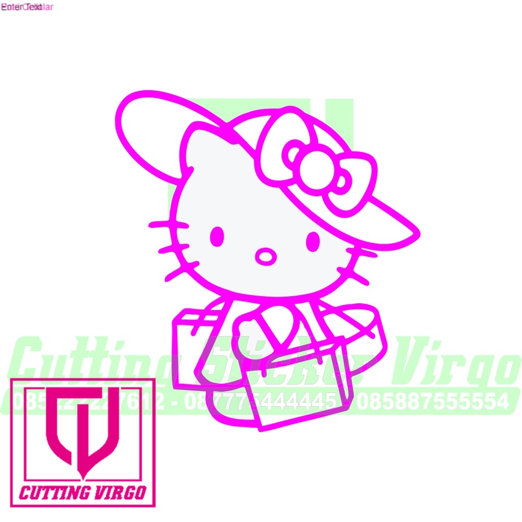 

Cutting stiker hello kitty