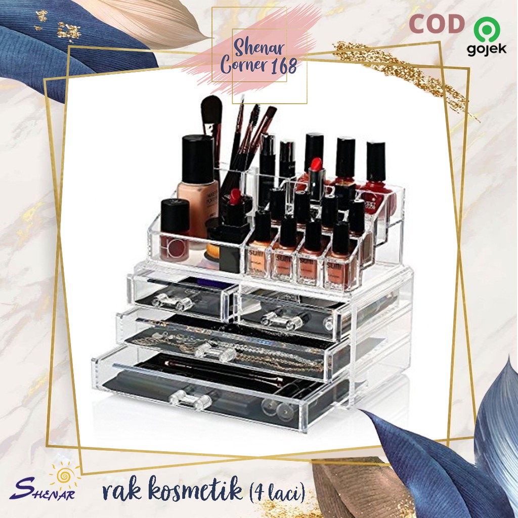 RAK ACRYLIC RAK KOSMETIK ACRYLIC 4 LACI SHENAR RAK ACRYLIC RAK KOSMETIK ACRYLIC 4 LACI SHENAR
