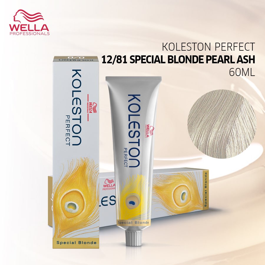 Wella Professionals Koleston Perfect 12/81 Special Blonde Pearl Ash 60 mL  / Pewarna Rambut