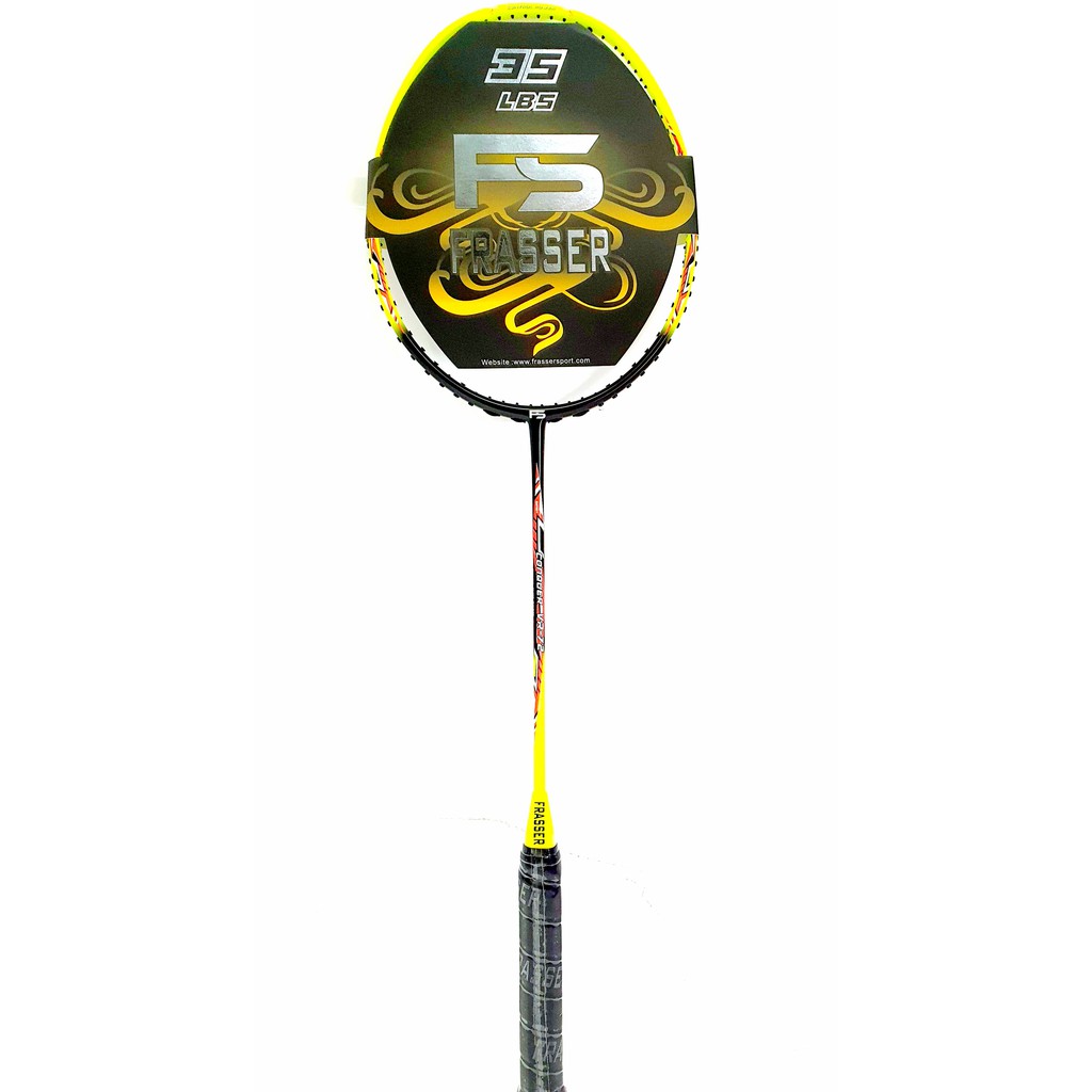 raket bulutangkis badminton FS conquer VR-72 stabilo red 35lbs