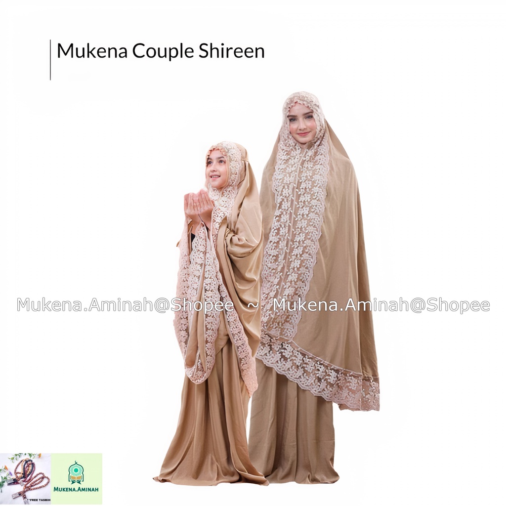 MUKENA IBU DAN ANAK SHIREEN RENDA MEWAH PREMIUM