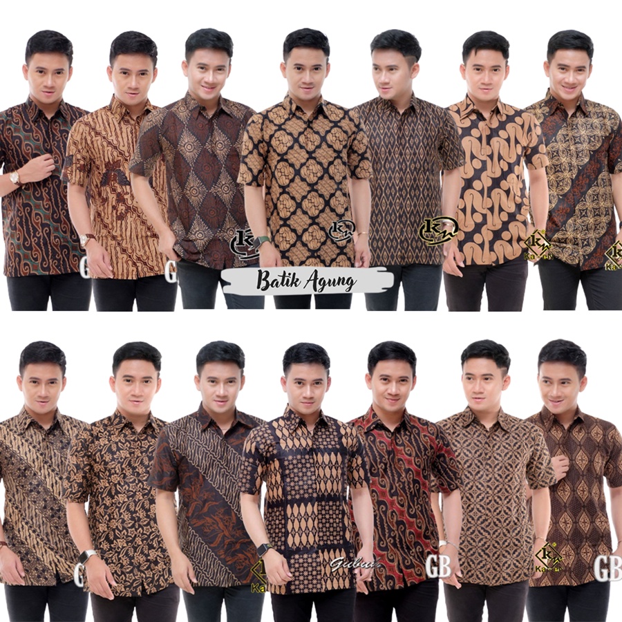 Pakaian Batik Formal Kasual Pria Keren Premium / Baju Batik Seragaman Resepsi Nikahan Pria Kekinian