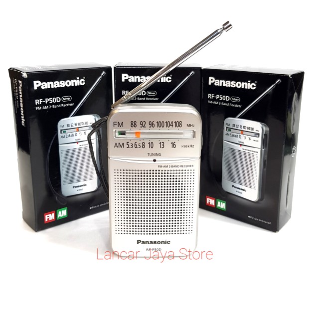 Radio FM/AM Panasonic RF-P50D 2 Band Receiver - Abu-abu