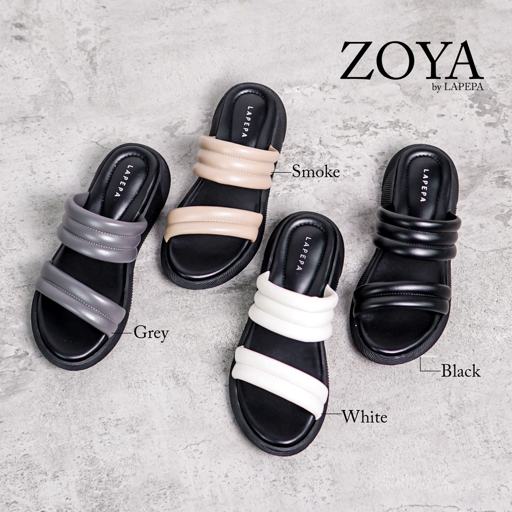 AVLINSTORE - tipe ZOYA Sandal Wanita Wedges Sendal Cewek Platform Model Ban dua unik Lucu