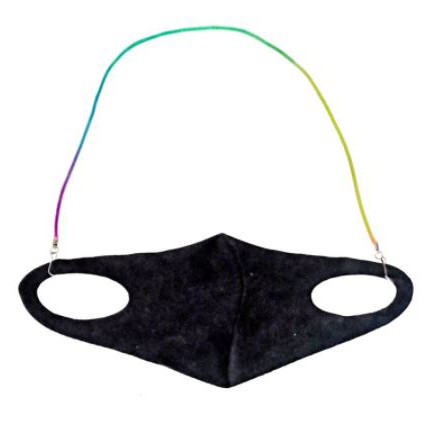 Kalung Gantungan Masker Strap Mask Hanging Tali Satin Silky Rainbow Gradation Series