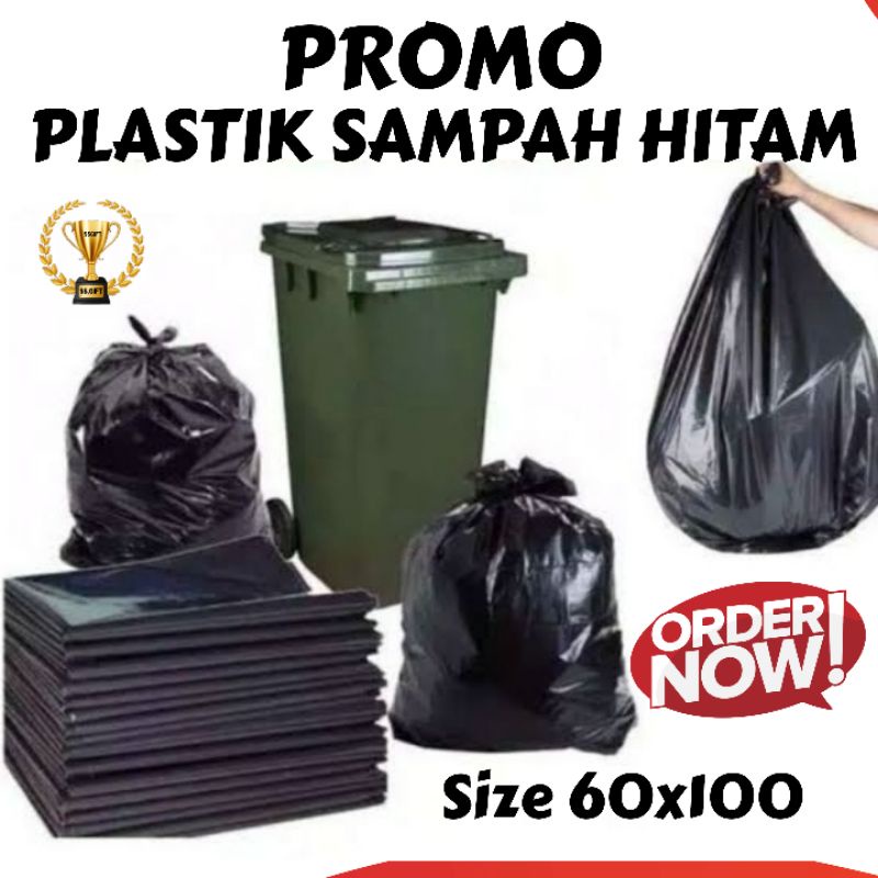Plastik Hitam | Plastik Sampah | Kantong Plastik Hitam 60x100cm