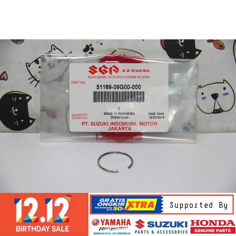 DIJAMIN ASLI KLIP CLIP BAUT TUTUP AS SHOCK SOK DEPAN SUZUKI SMASH SHOGUN ORIGINAL BERKUALITAS