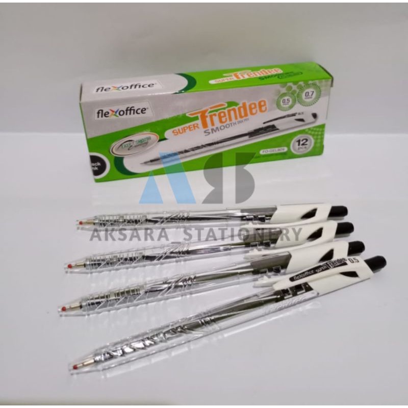 

SELUSIN ( 12 PCS ) Pulpen Mekanik Flexoffice Super Trendee 0.5 mm Pulpen Cetekan Trendee 0.5mm