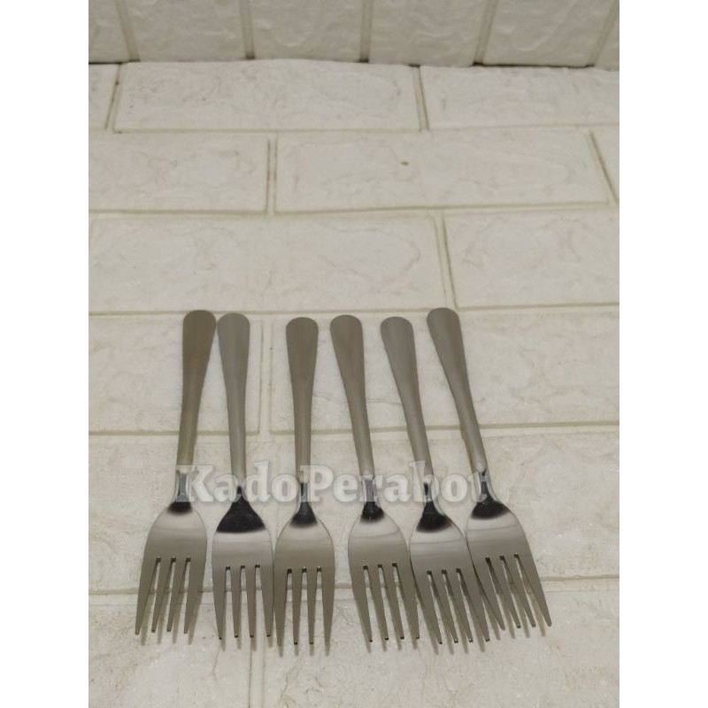 Garpu noble 6 pcs - garpu rumah makan - garpu makan set - garpu makan