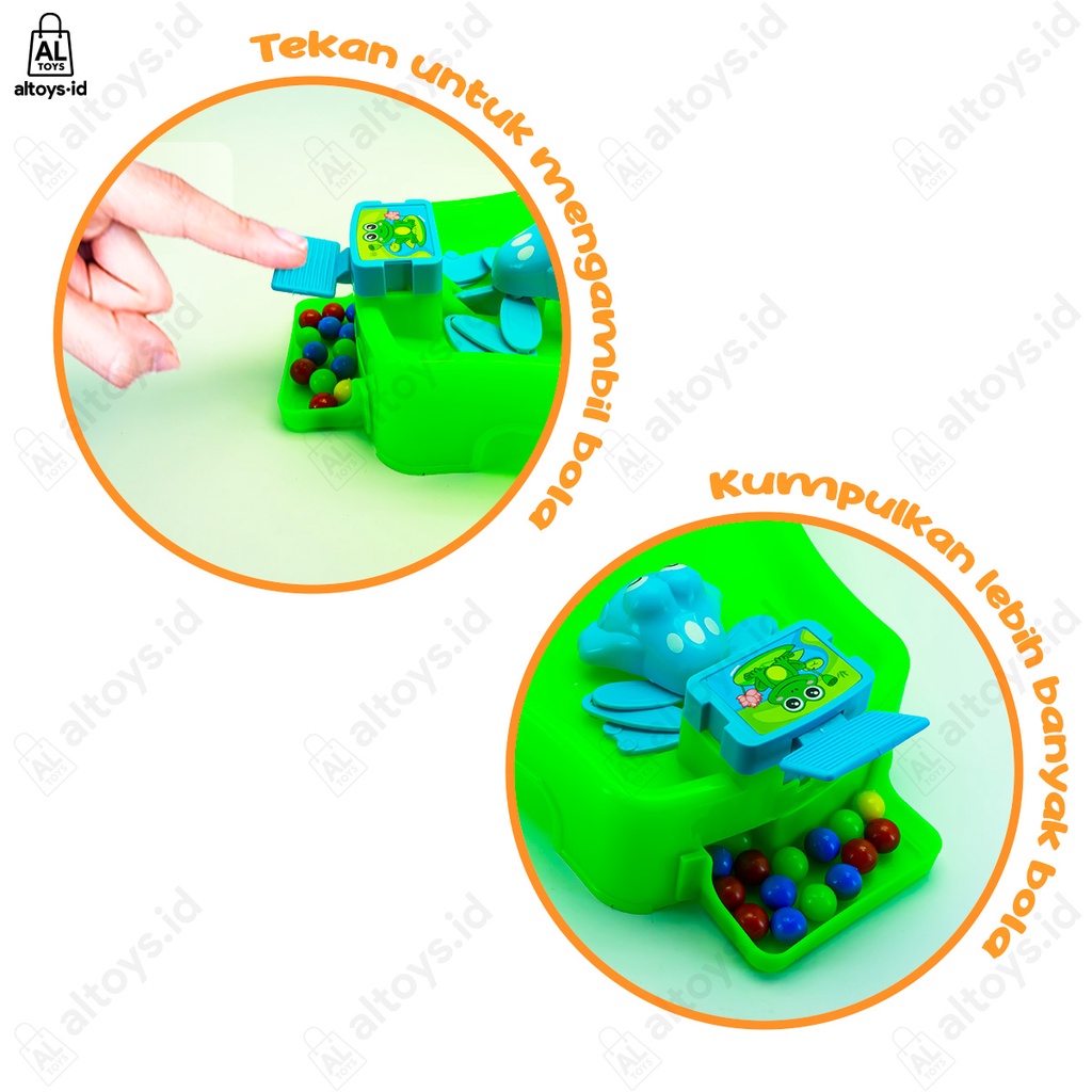 Mainan Edukasi Anak Hungry Little Frog - Little Frog Eats Beans Fun Toys / Family Board Game SH296