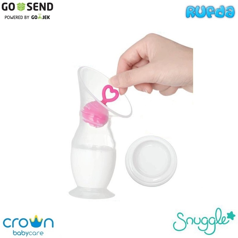 Crown Snuggle Silicone Super Pump Pompa dan Penampung ASI