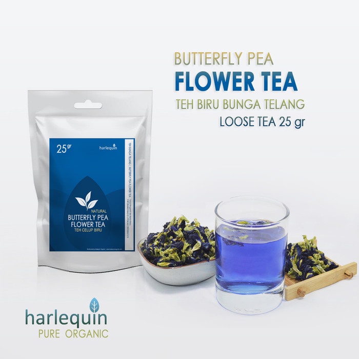 

TEH-DAUN- TEH BUNGA TELANG 25 GRAM BUTTERFLY PEA FLOWER TEA - TEH BIRU -DAUN-TEH.