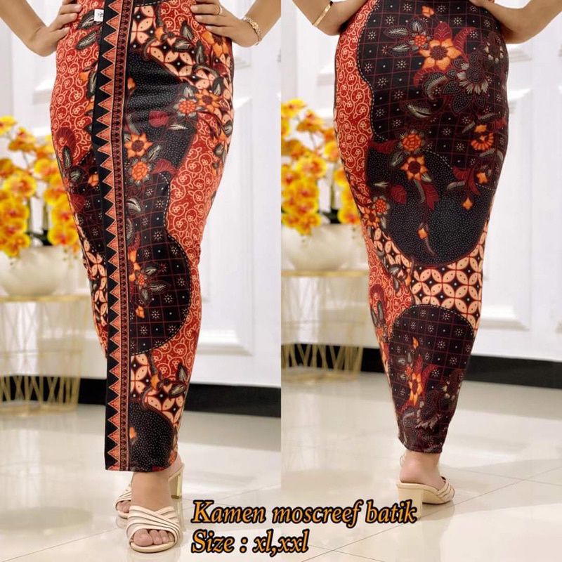 (bawahan saja) kamen jadi bali moscref motif batik/Kamen moscref streech-2