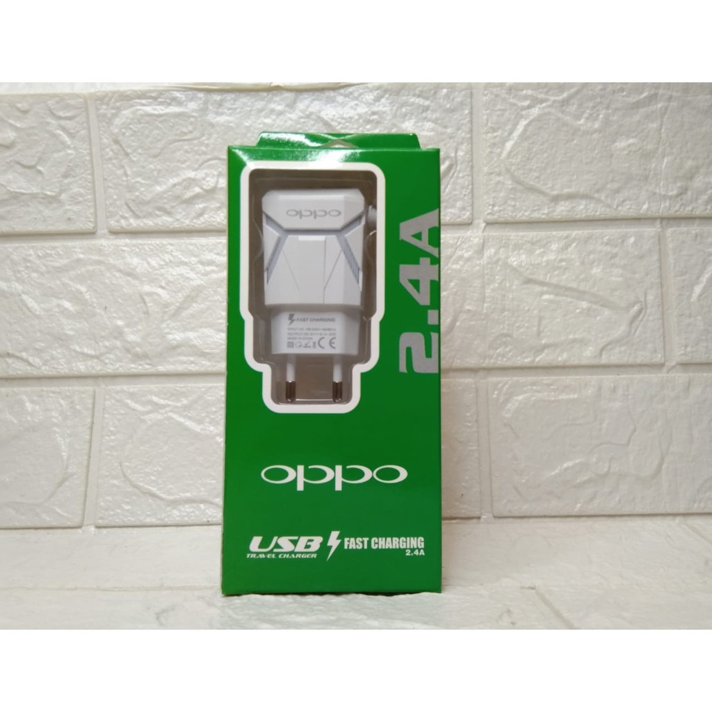 CHARGER CASAN TC TRAVEL CHARGER OPPO 2 IN 1 1 USB 2A DATA CABEL HIGH QUALITY FAST CHARGING