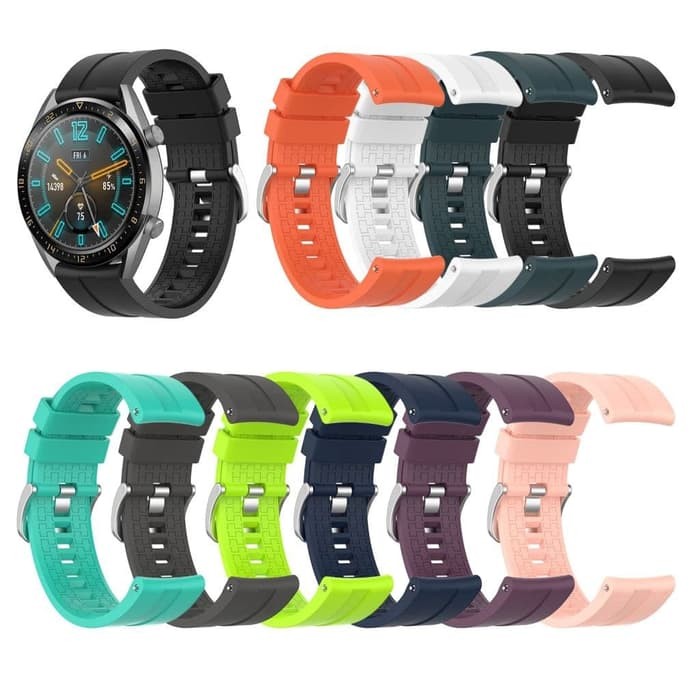STRAP SILICONE LEBAR 20MM SMARTWATCH HUAWEI WATCH GT 42MM GT2 42MM