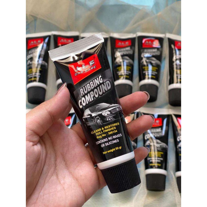 Murah ! Kompon Mobil Motor Helm Alf Rubbing Compound Poles Body Bodi Wax 50Gr