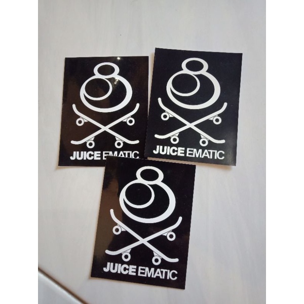 sticker JUICE EMATIC 6.5cm*8.5cm glossy - sticker ORIGINAL 100% - JUICE EMATIC ORIGINAL (harga persa