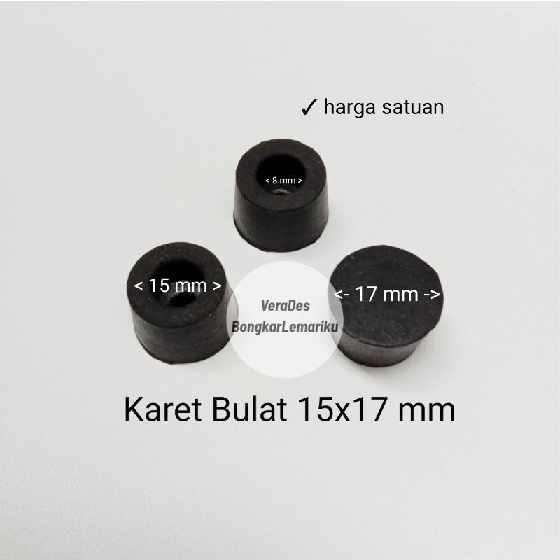 Karet Bulat 15x17 mm / Karet Ampli Amplifier Kecil