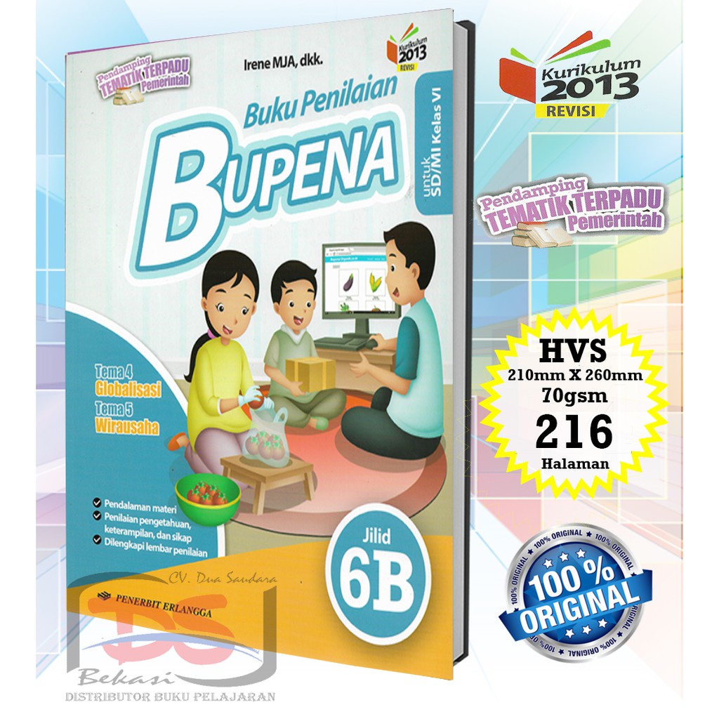 Bupena Jilid 6b Kelas 6 Sd Pendamping Tematik Kurikulum 2013 Revisi 2018 Shopee Indonesia