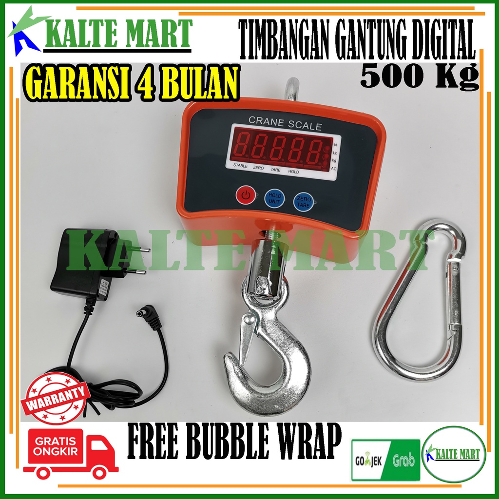 Timbangan Gantung Digital Timbangan Barang Digital 500kg 0,2kg