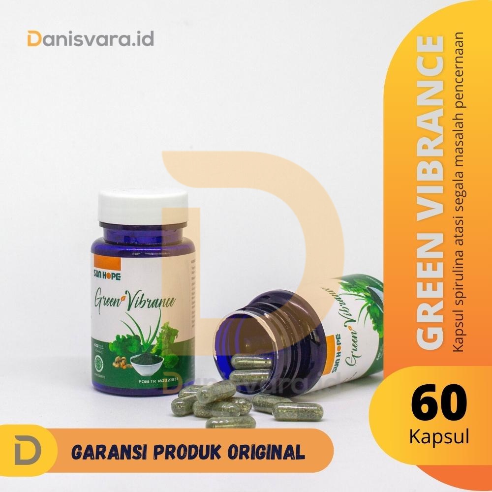 [SUNHOPE] Kapsul Hijau Spirulina Sun Hope Green Vibrance Terbaik dan Original BPOM dan Halal Origina