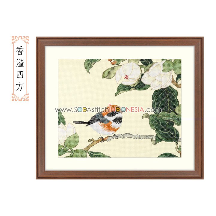 Paket Kristik Xiu Crafts 2800143 - White Flower With Birds