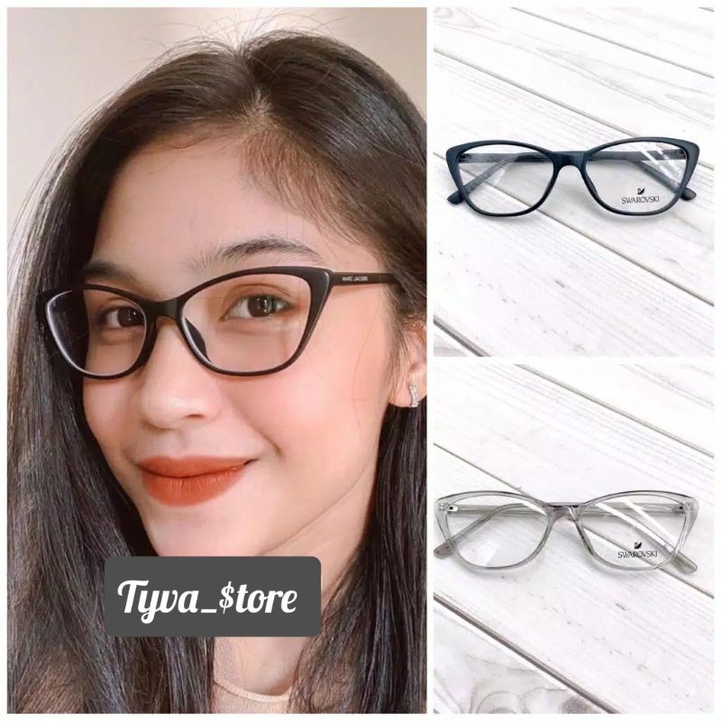 Frame Kacamata 1906 Wanita Terbaru, Kaca mata Minus, Kacamata Anti Radiasi, Kaca mata New Cat Eye