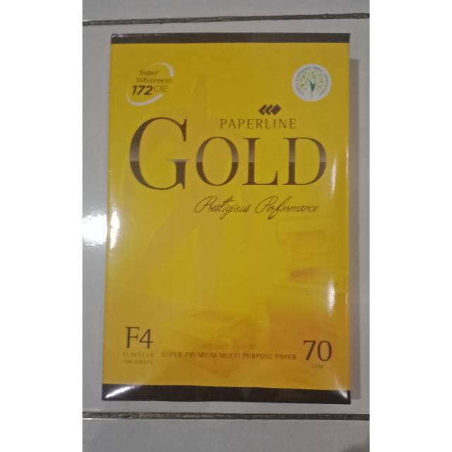 

Dijual kertas GOLD F4 70 gram