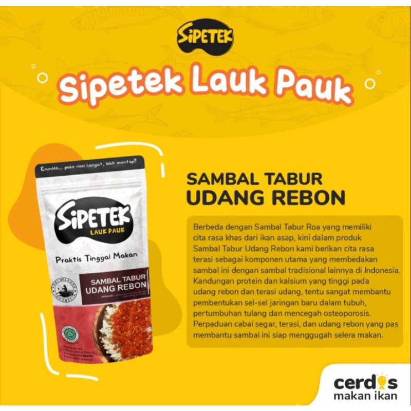 

Sipetek Sambal Tabur Udang Rebon