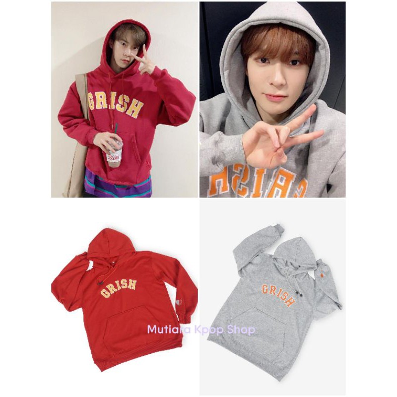 NCT JAEHYUN DOYOUNG GRISH HOODIE / BAJU KOREA KPOP JAKET JACKET