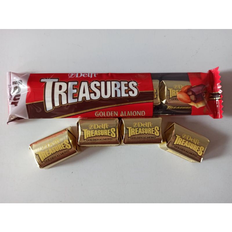 TREASURES COKELAT ALMOND / TREASURES COKLAT COOKIES N CREAM FREE BUBBLEWRAP