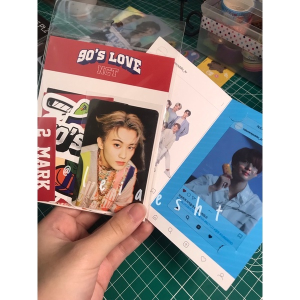 luggage sticker mark 90s love (sealed) + clear natrep jungwoo