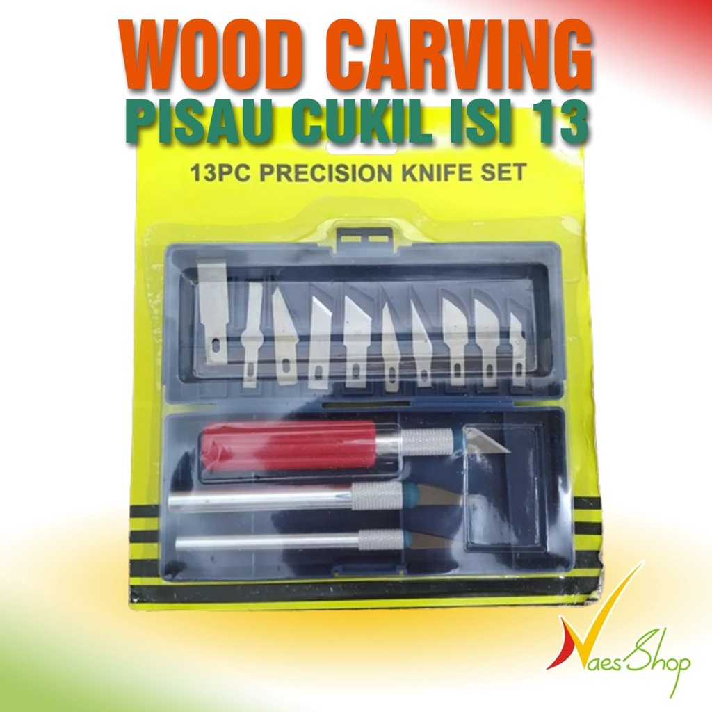 

Pisau ukir isi 13 Crafting Art / carving knife / 13 in1