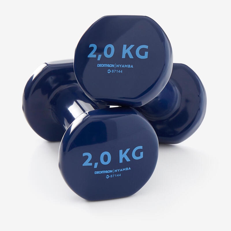 DOMYOS - PILATES TONING DUMBELL 2 KG TWIN PACK / DUMBELL / BARBELL