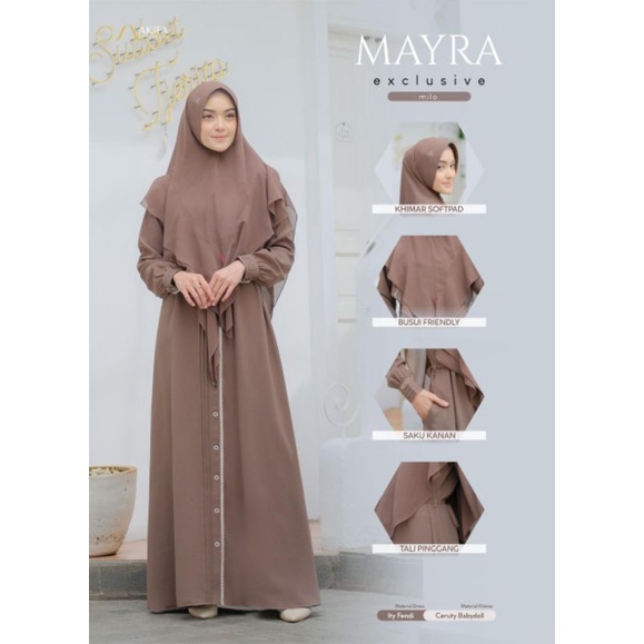Mayra by Akifa set Pashmina