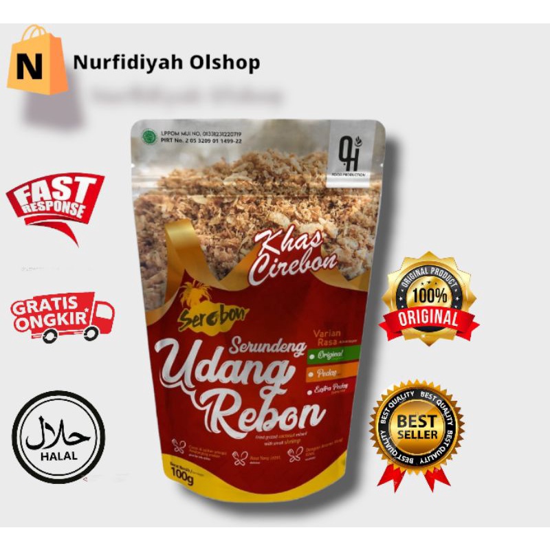 

Abon Rasa Udang Khas Cirebon Berat Netto 100 Gram