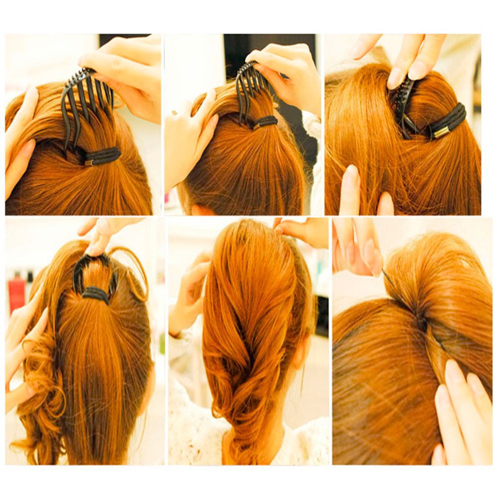 [Bayar Di Tempat]Hot Sale Durable Ponytail Hair Clip Bumpits Bouffant Comb Volume Inserts